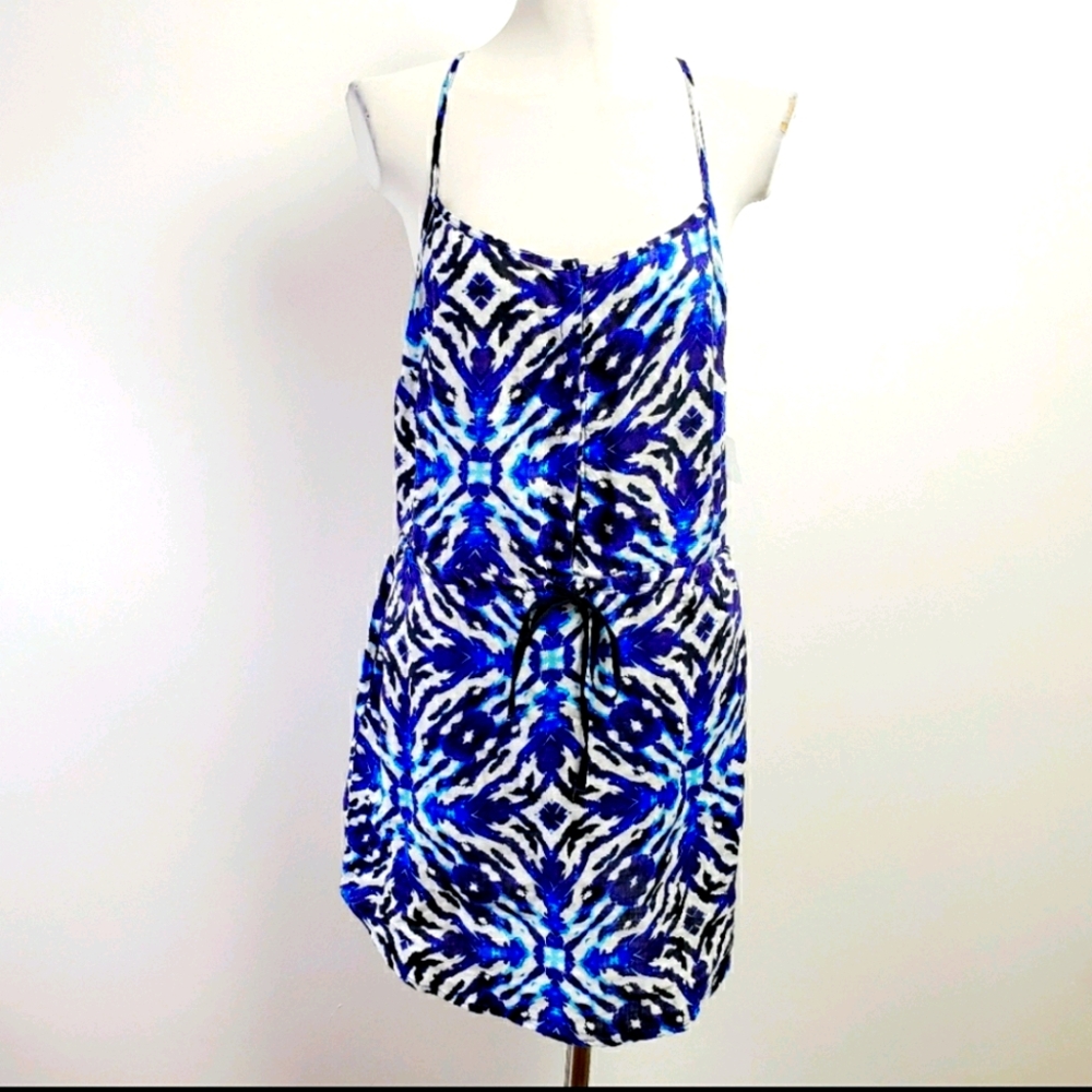 NWT Sexy Back Cynthia Rowley Linen Halter Dress